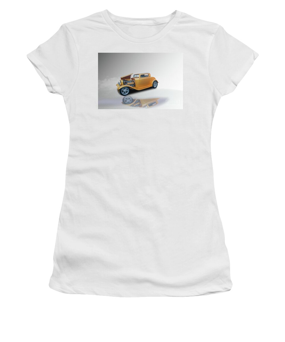 Auto Women's T-Shirt featuring the digital art 32 Ford by Jim Hatch
