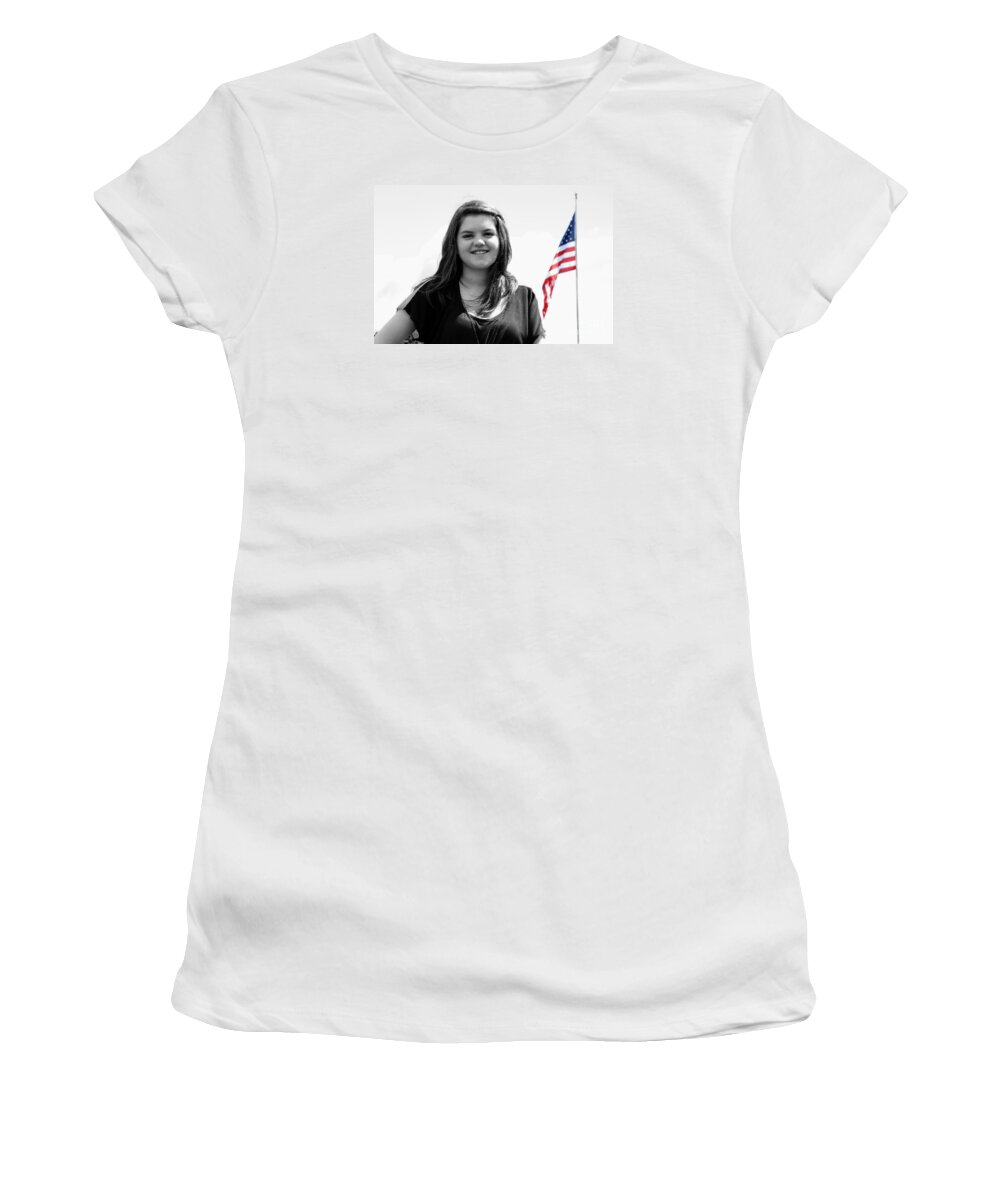  Women's T-Shirt featuring the photograph 3631bw by Mark J Seefeldt
