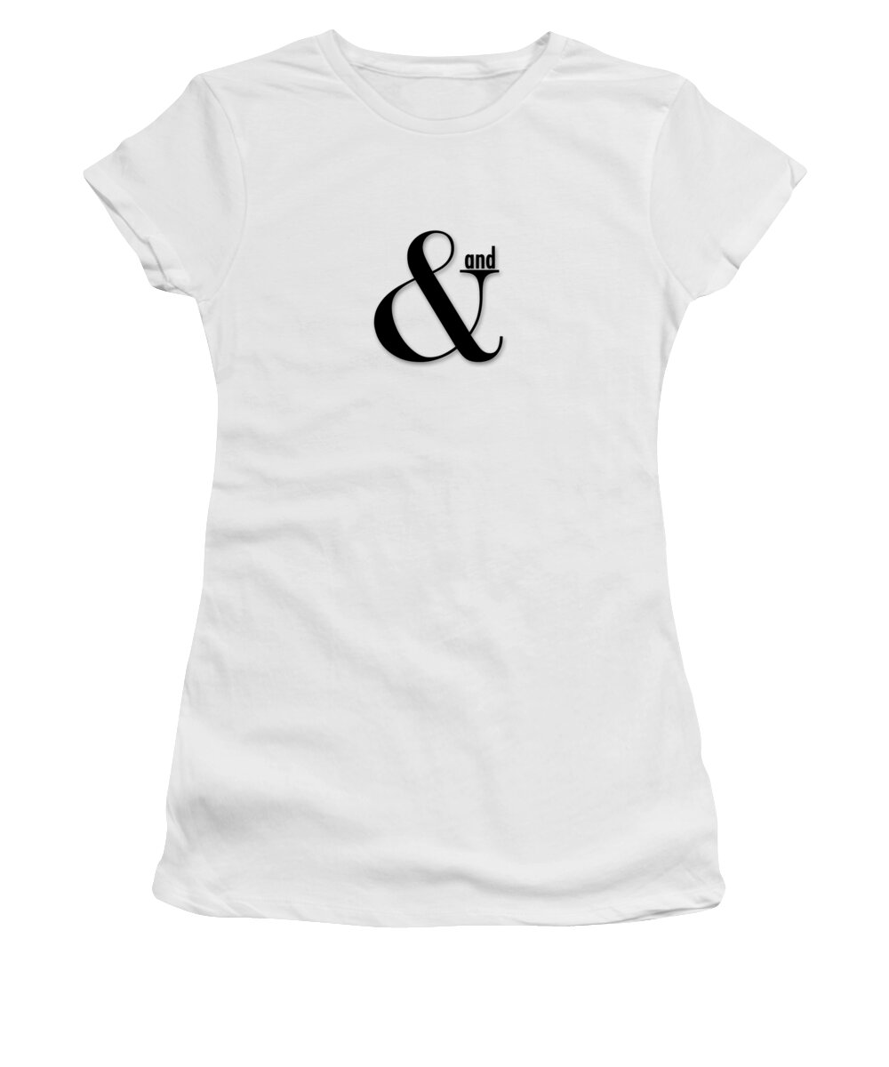 Typography Women's T-Shirt featuring the photograph and #4 by Bill Owen