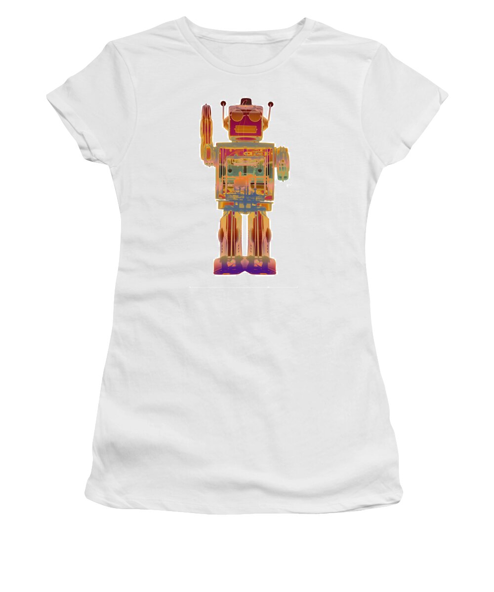 X-ray Art Women's T-Shirt featuring the photograph 4N0D3 X-ray Robot by Roy Livingston