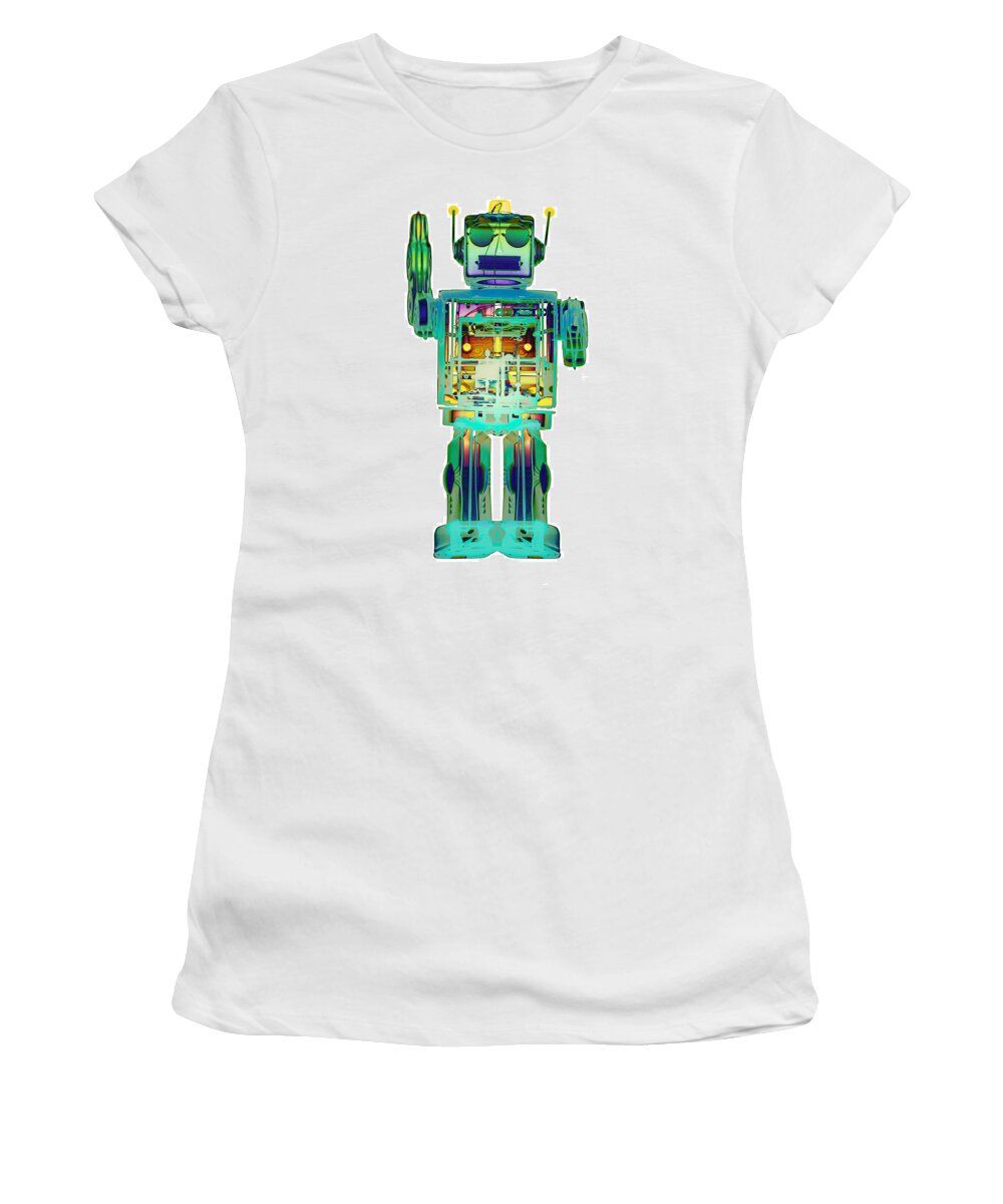 X-ray Art Women's T-Shirt featuring the photograph 4N0D3X-ray Robot Art by Roy Livingston