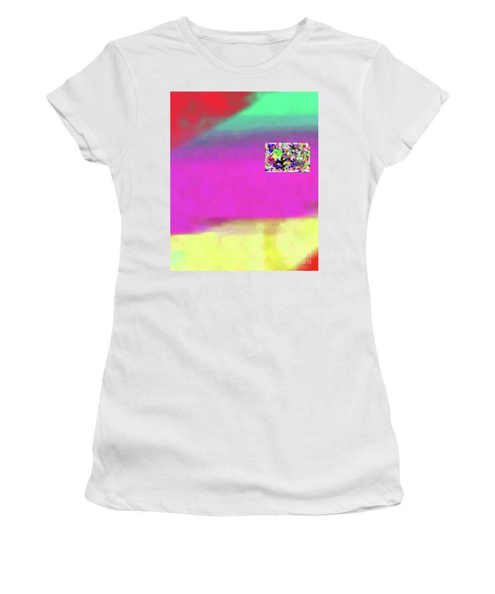 Walter Paul Bebirian Women's T-Shirt featuring the digital art 7-26-2015cabcdefghijklmnopqrtuvwx by Walter Paul Bebirian