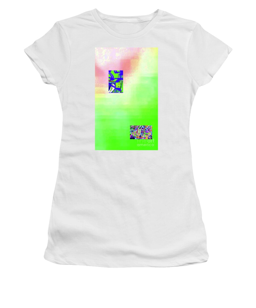Walter Paul Bebirian Women's T-Shirt featuring the digital art 7-5-2015abcdefghijklmnopqrtuvwxyz by Walter Paul Bebirian