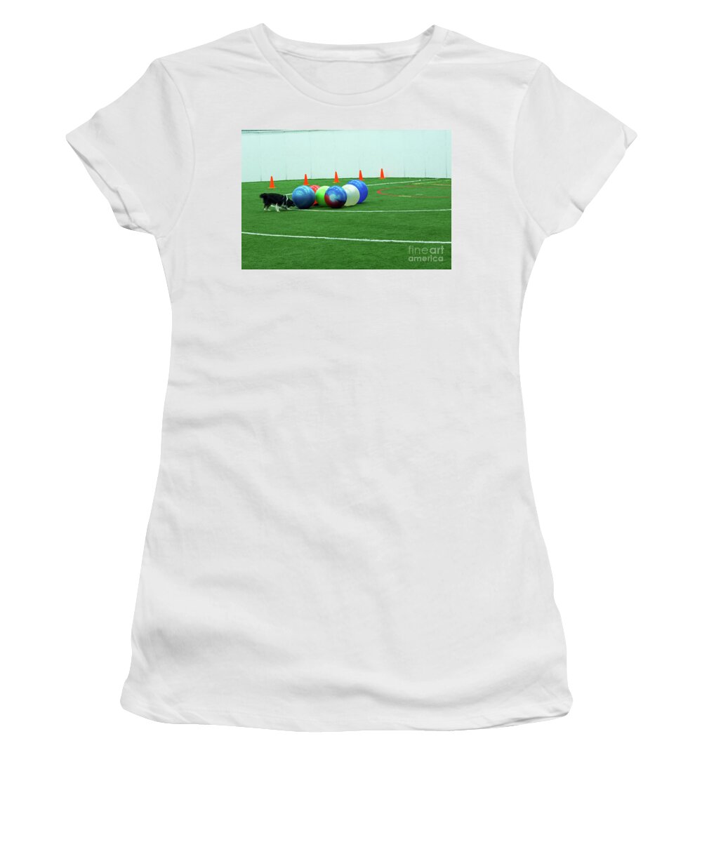  Women's T-Shirt featuring the photograph Barb and Angie #7 by Fred Stearns