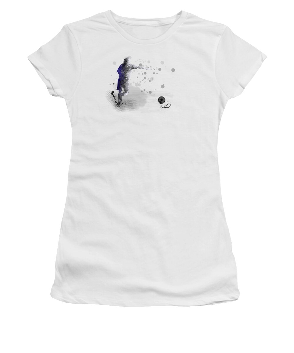 Football Player Women's T-Shirt featuring the digital art Football Player #10 by Marlene Watson