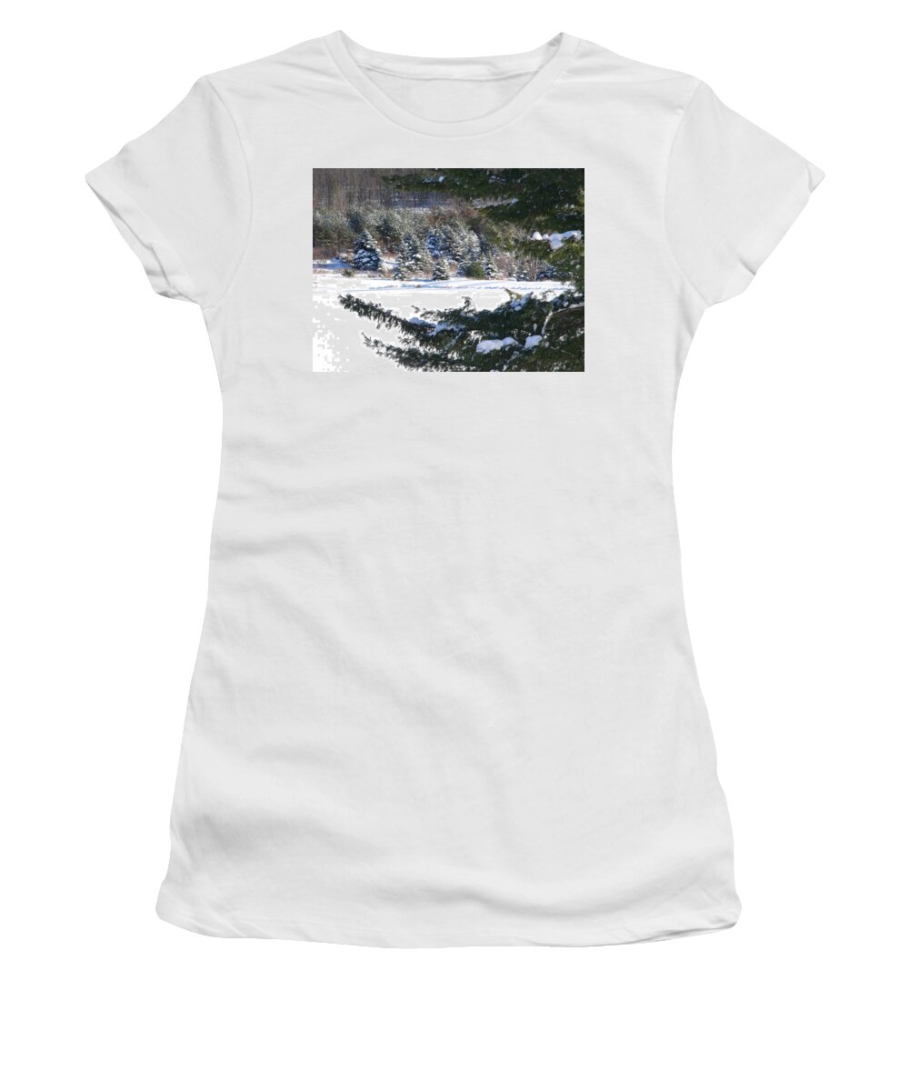 Winter Women's T-Shirt featuring the photograph Winter #9 by Jackie Russo