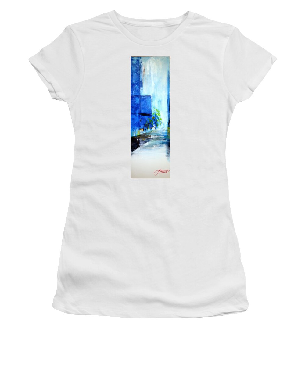 Art Women's T-Shirt featuring the painting A Break In The Storm by Jack Diamond