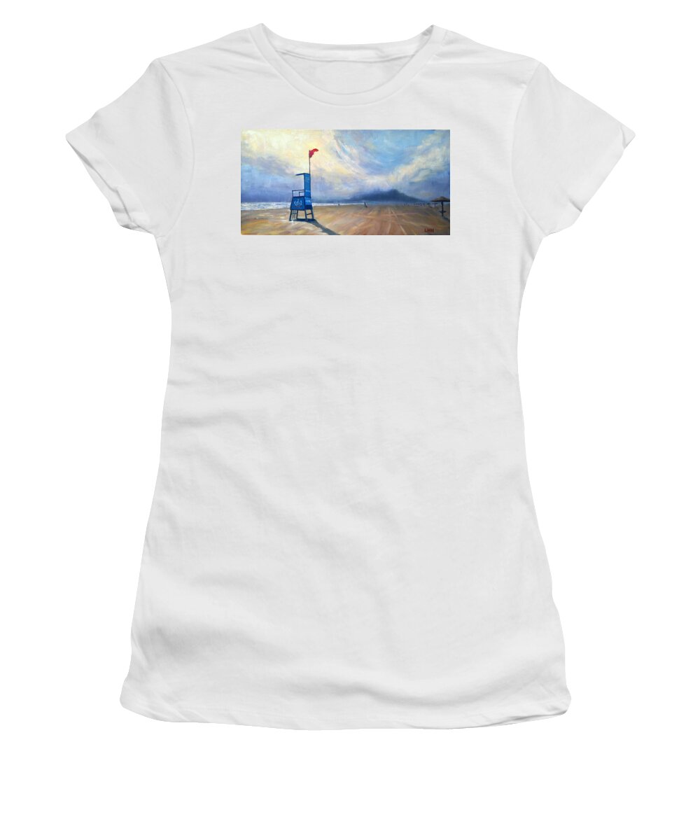 Beach Women's T-Shirt featuring the painting Provide, Provide, Peru Impression by Ningning Li