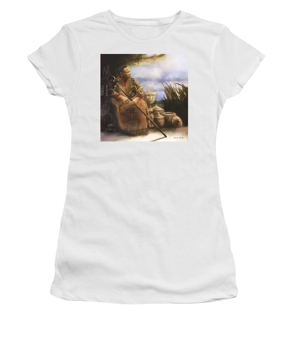 Dwayne Glapion Women's T-Shirt featuring the digital art A Fundi's Wisdom by Dwayne Glapion