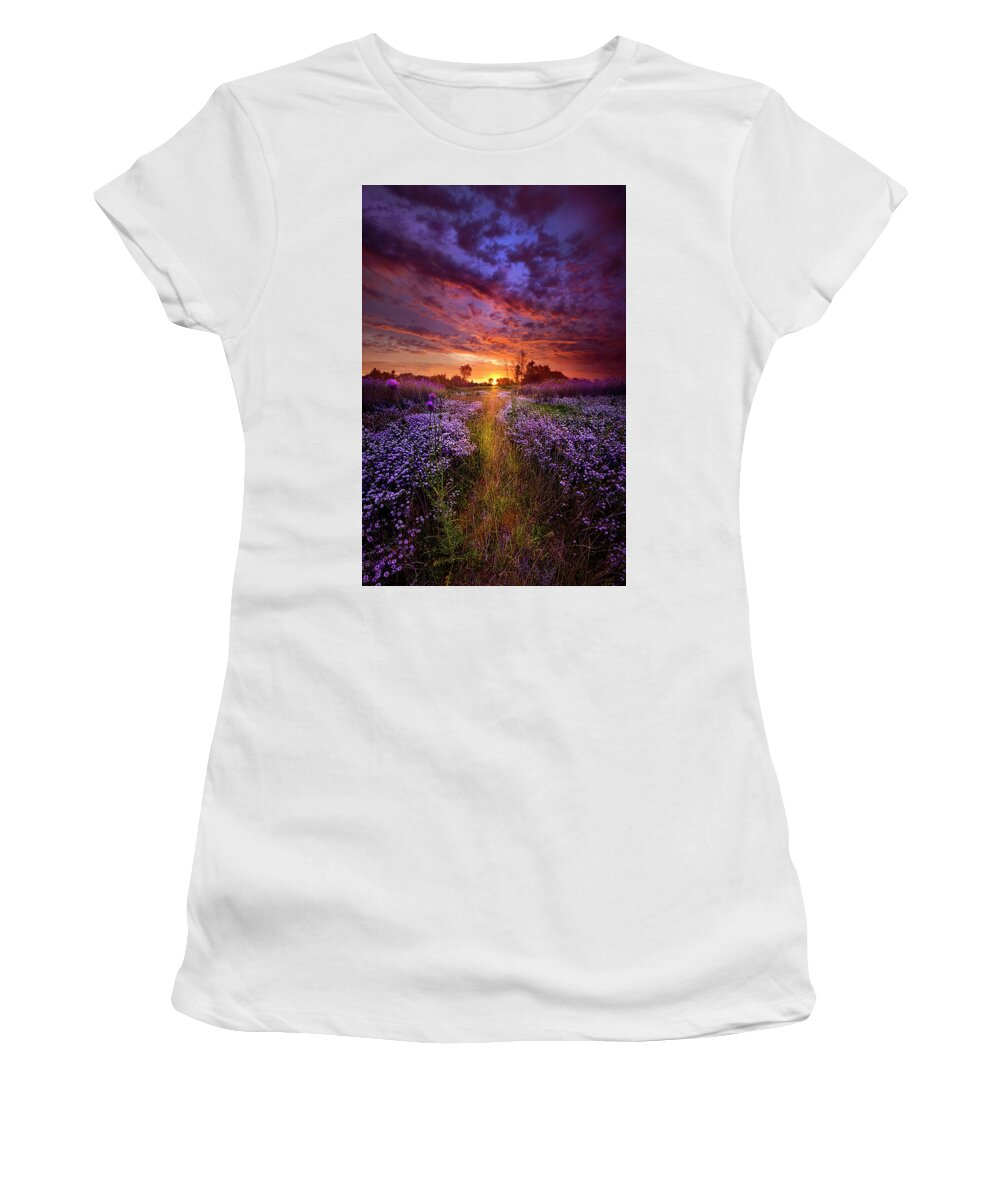 Spring Women's T-Shirt featuring the photograph A Peaceful Proposition by Phil Koch