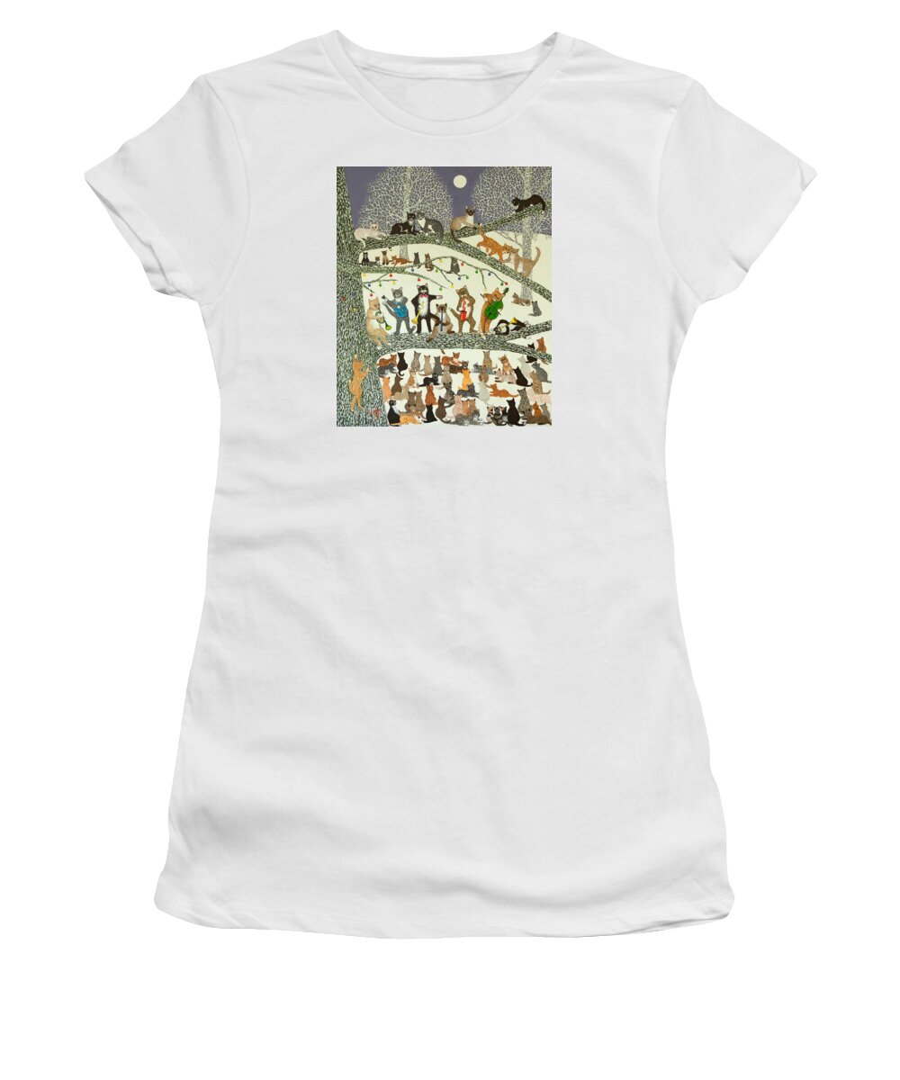 Christmas Women's T-Shirt featuring the painting A Resounding Success by Pat Scott