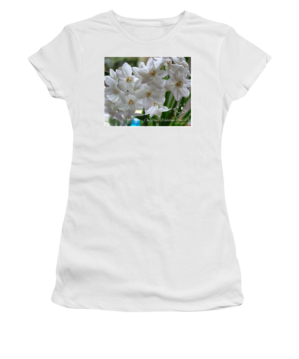Spring Wedding Women's T-Shirt featuring the photograph A Spring Wedding by Joan-Violet Stretch