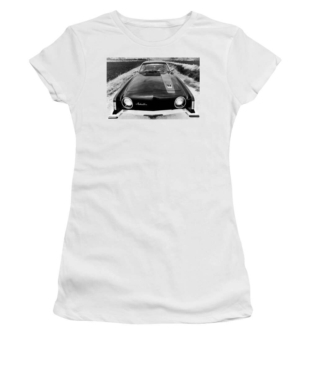 1970's Women's T-Shirt featuring the photograph A Studebaker Avanti by Underwood Archives