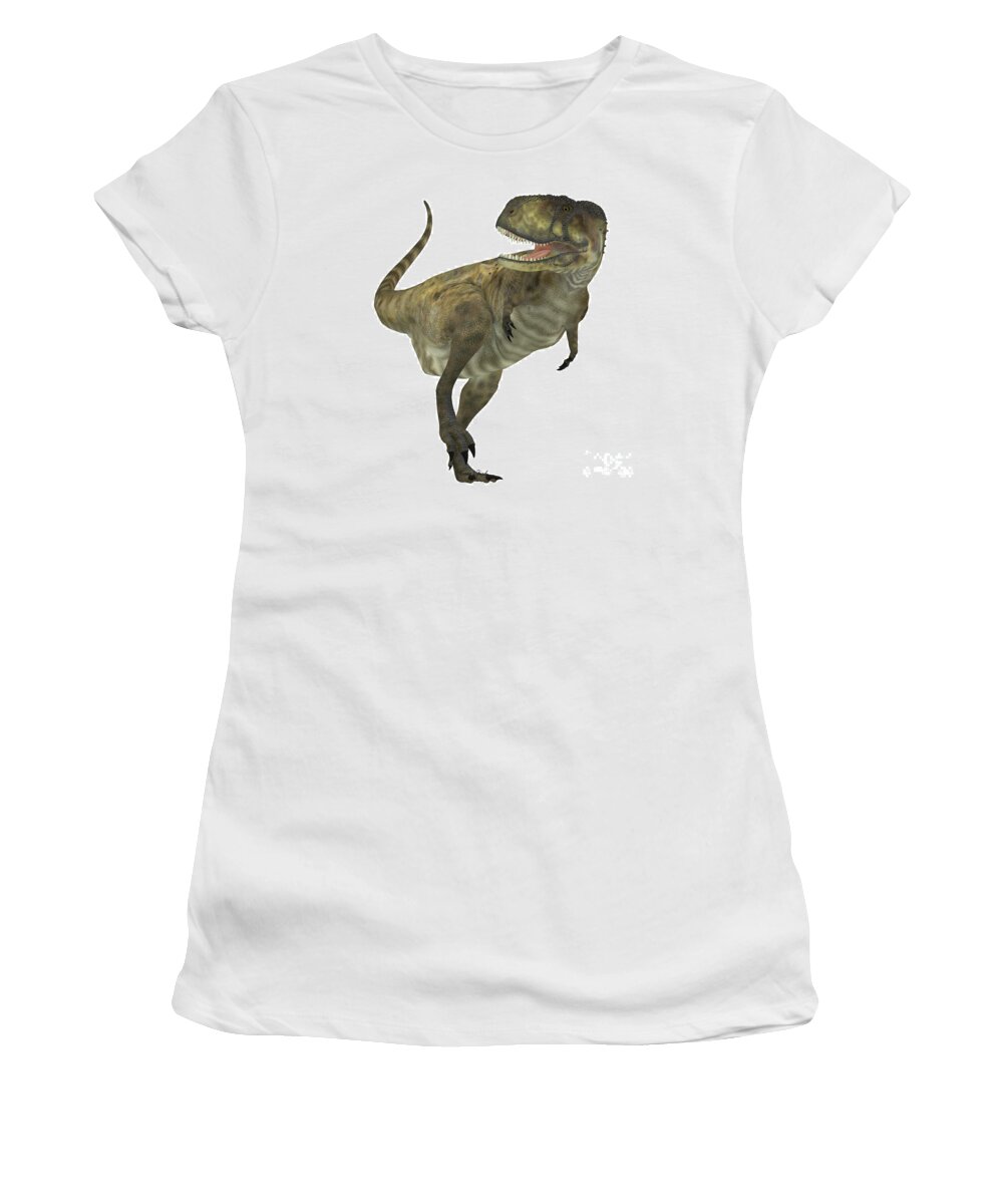 Abelisaurus Women's T-Shirt featuring the painting Abelisaurus Predator by Corey Ford