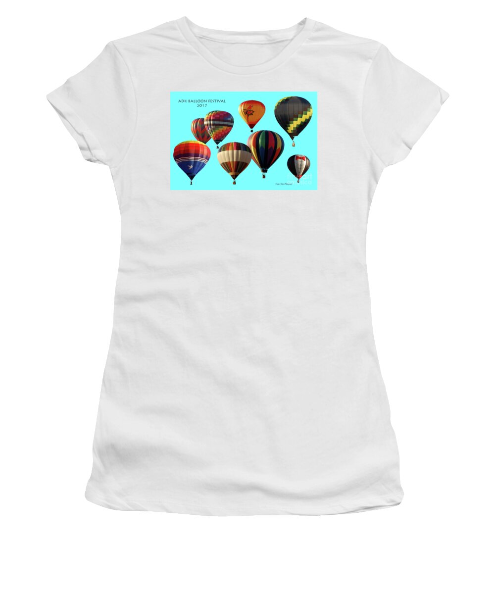Diane Berry Women's T-Shirt featuring the photograph ADK Balloon Festival 2017 by Diane E Berry