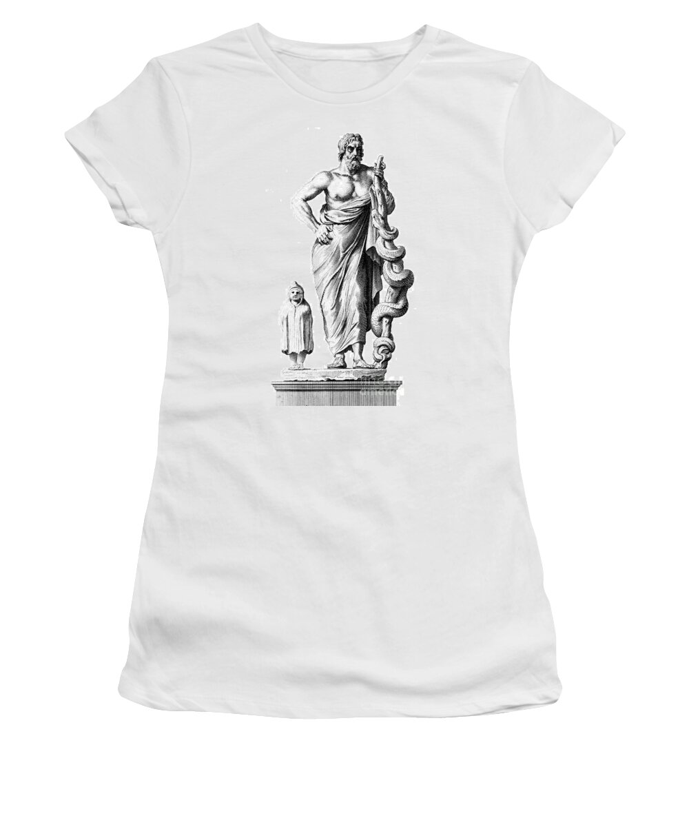History Women's T-Shirt featuring the photograph Aesculapius, Greek God Of Medicine by Science Source