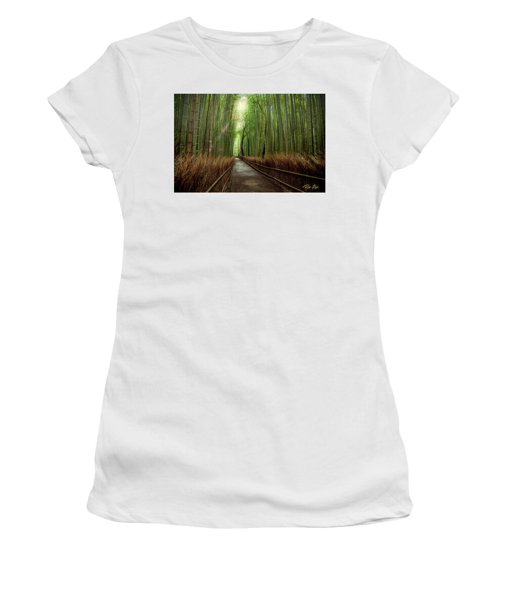 Bamboo Women's T-Shirt featuring the photograph Afternoon in the Bamboo by Rikk Flohr