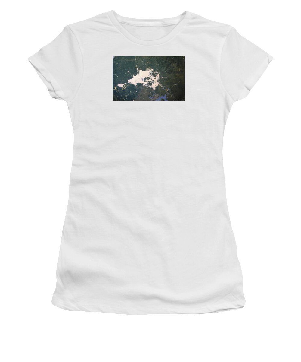 Abstract Expressionism Women's T-Shirt featuring the painting Aladdin out of luck by Gyula Julian Lovas