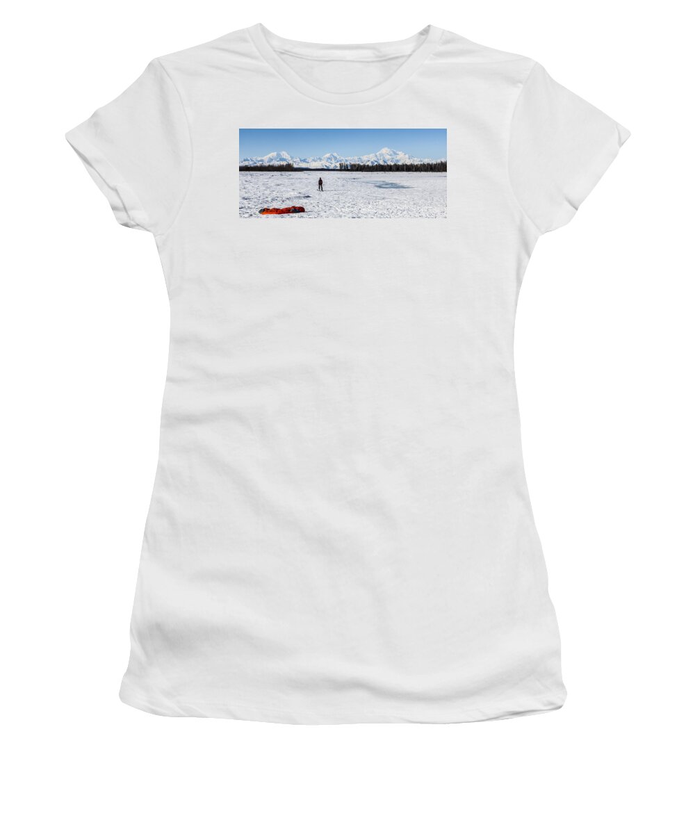Mckinley Women's T-Shirt featuring the photograph Alaska Range by Kyle Lavey
