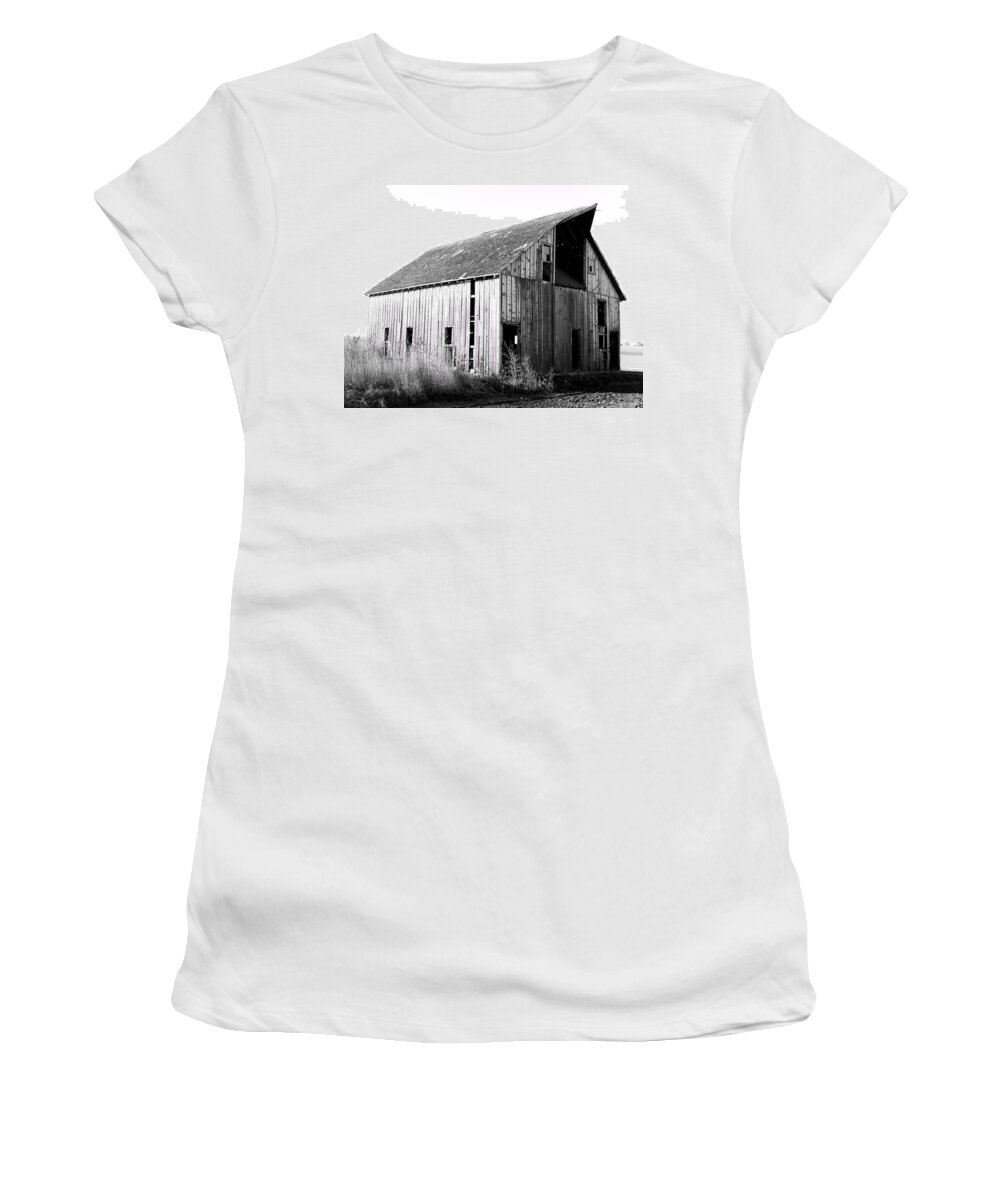 Barn Women's T-Shirt featuring the photograph Albert City Barn 3 by Julie Hamilton