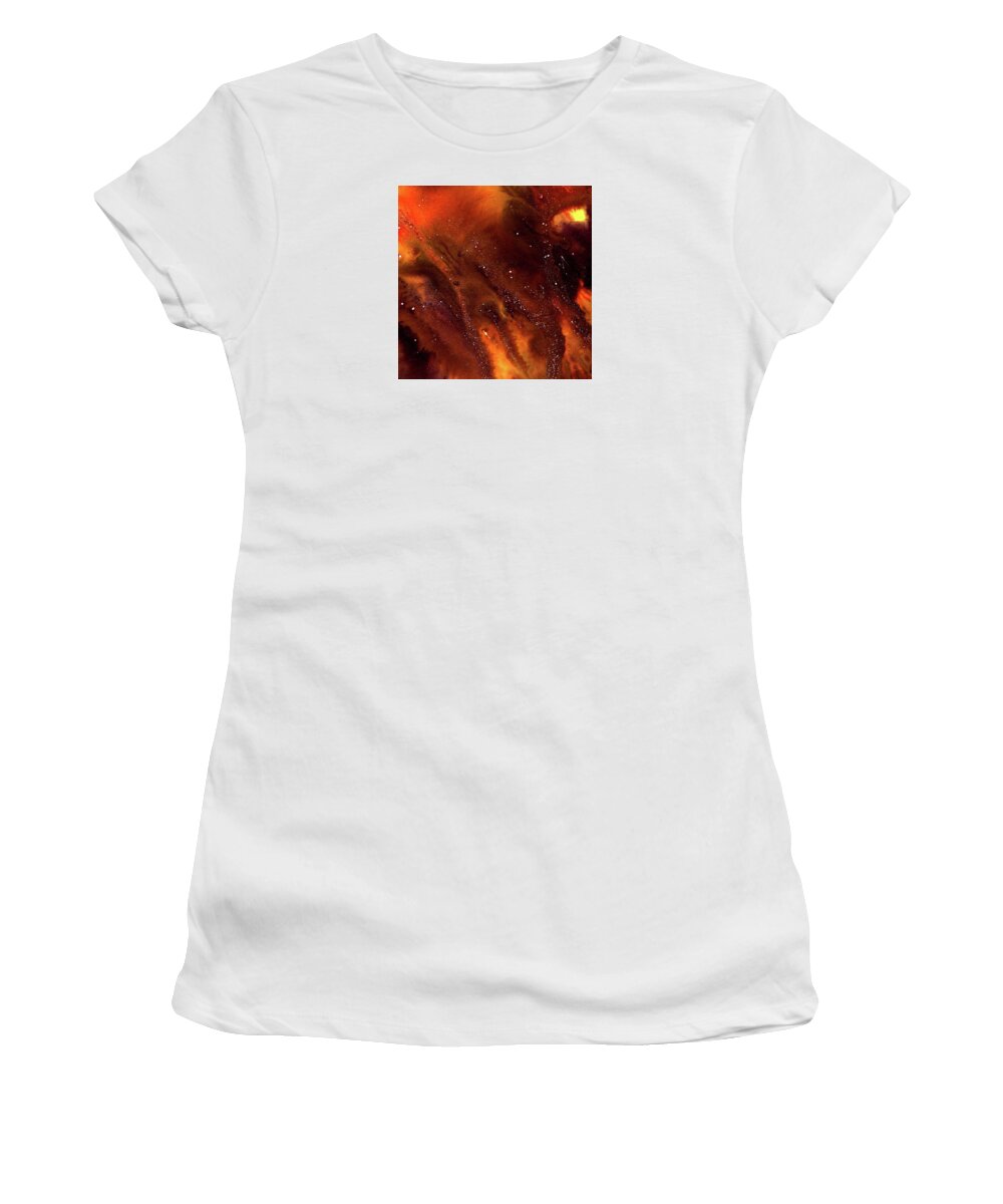 Gallery Women's T-Shirt featuring the painting ALCHEMY 04e by Dar Freeland