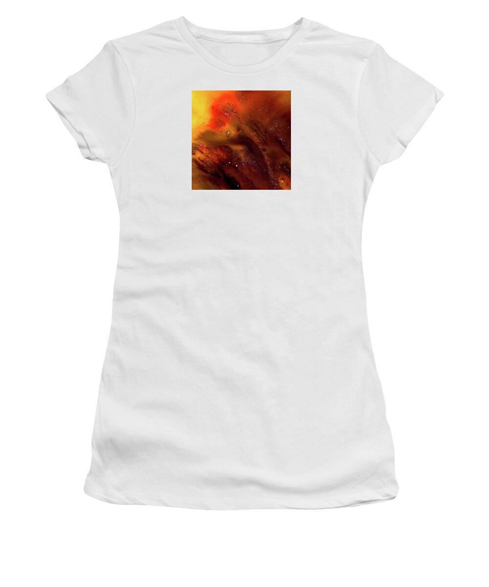 Gallery Women's T-Shirt featuring the painting ALCHEMY 04d by Dar Freeland