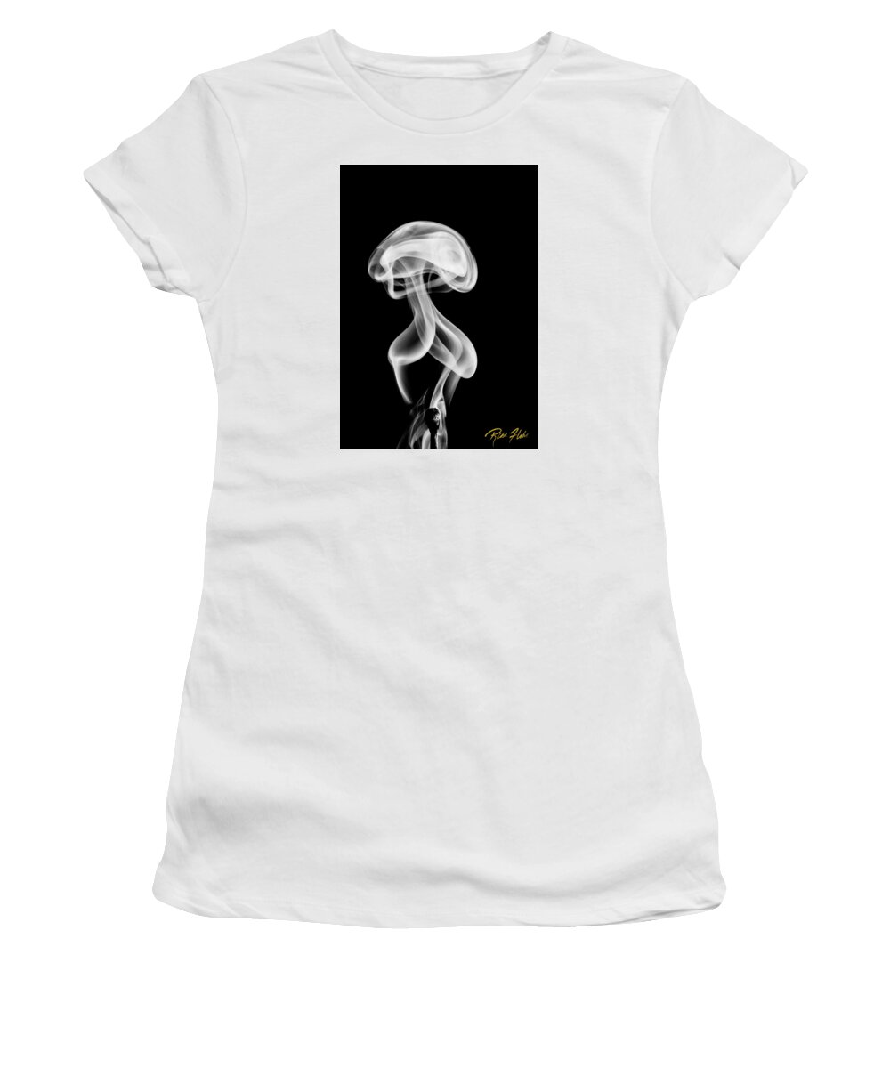 Match Women's T-Shirt featuring the photograph Alien Smoke Creature by Rikk Flohr