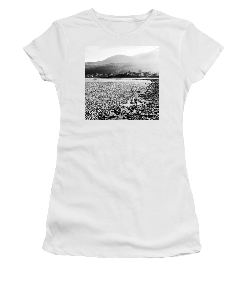Mountains Women's T-Shirt featuring the photograph Along The Beach by Aleck Cartwright