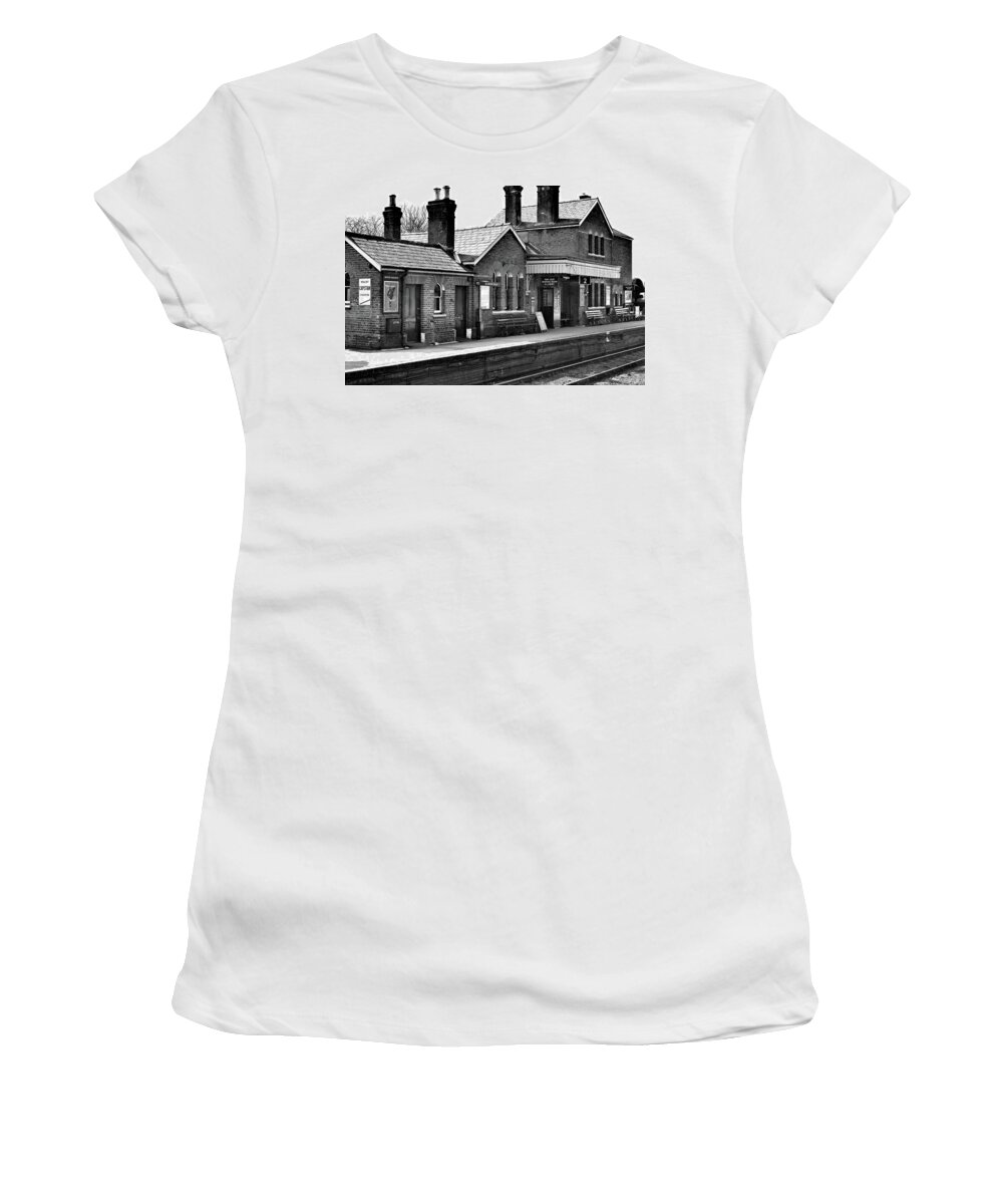 Stations Women's T-Shirt featuring the photograph Alresford Station by Richard Denyer