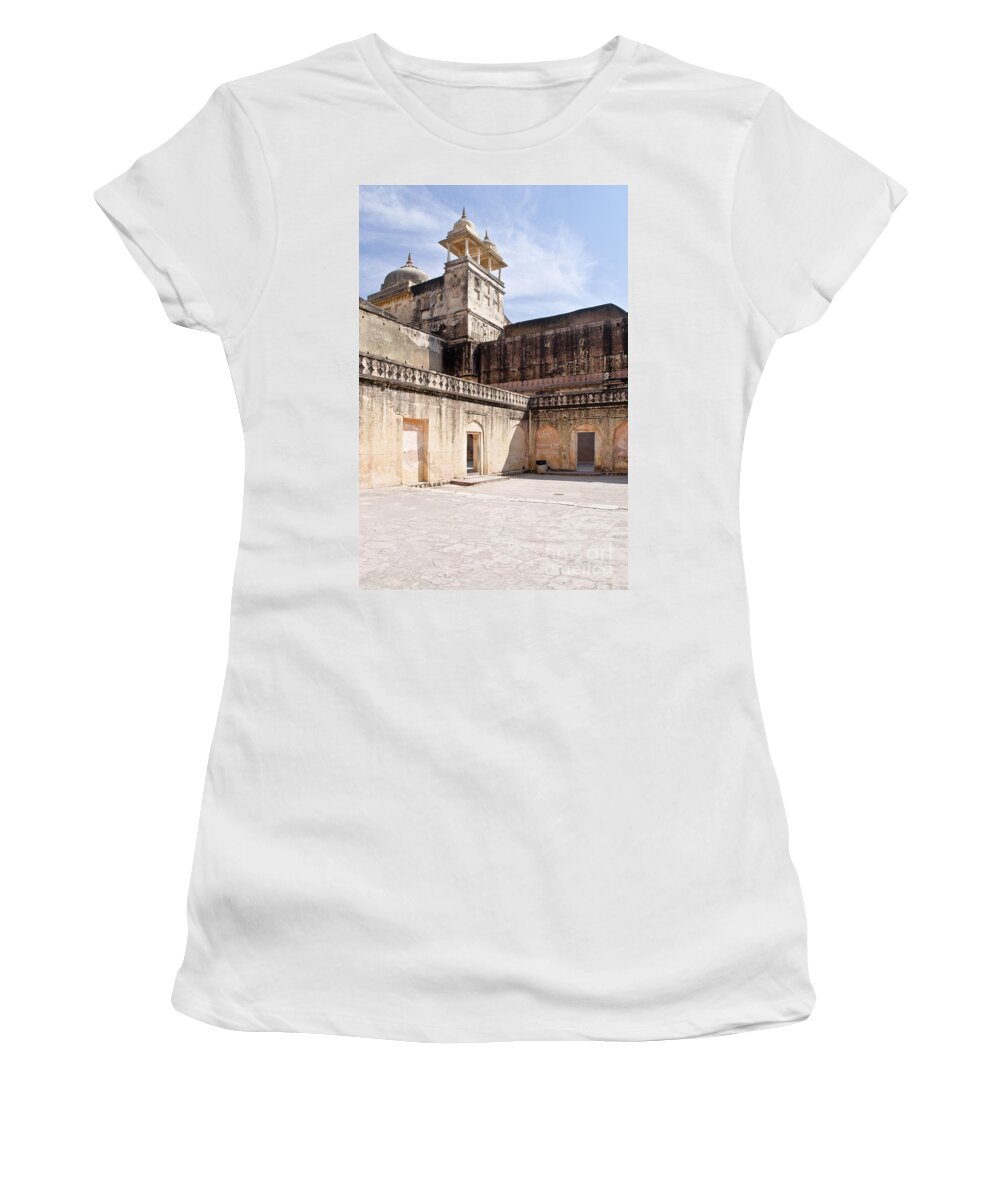 Amber Fort Women's T-Shirt featuring the photograph Amber Fort. Towers. by Elena Perelman