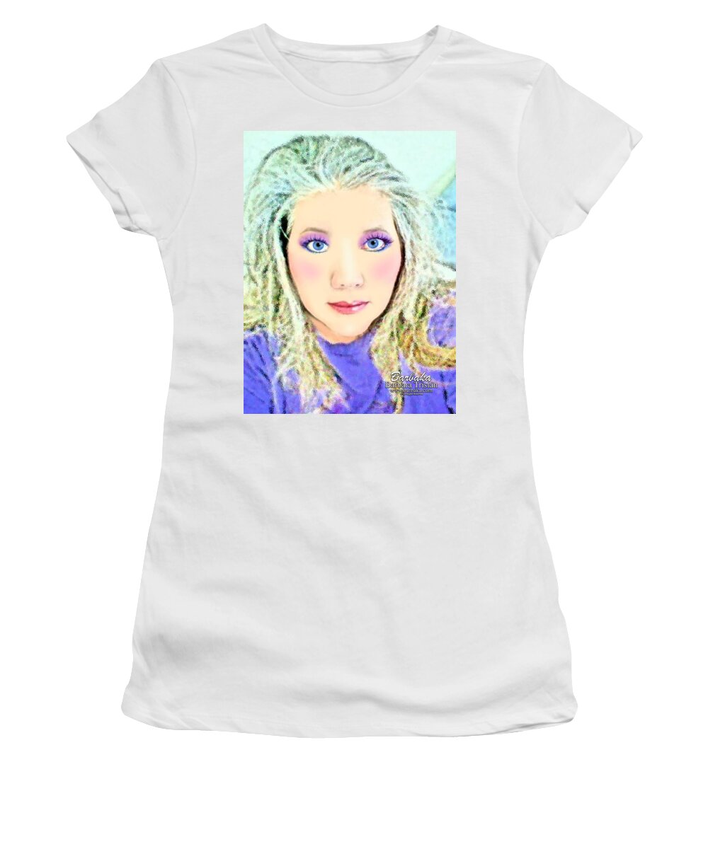 Angel Women's T-Shirt featuring the photograph Angel Eyes by Barbara Tristan