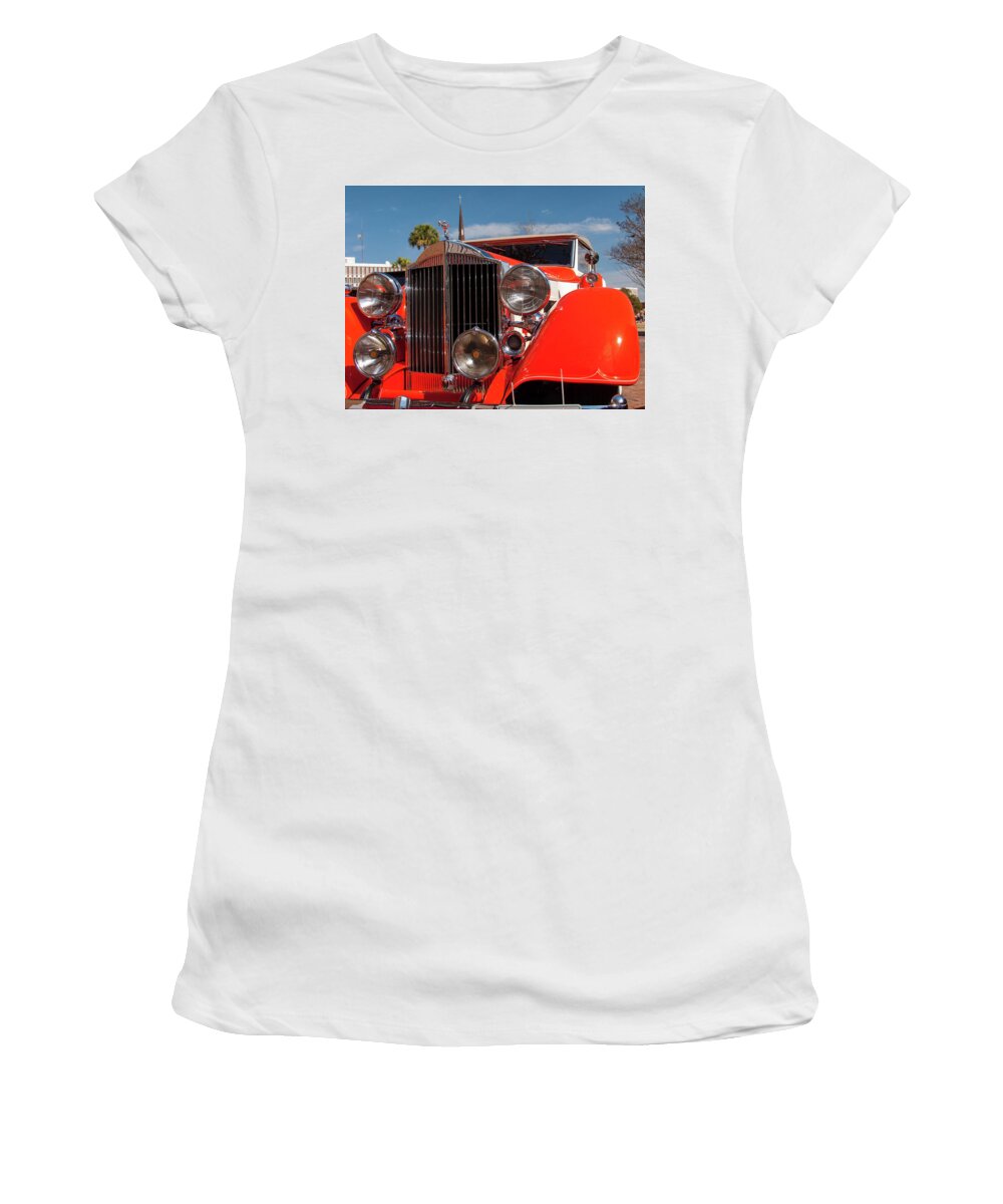 Automobile Women's T-Shirt featuring the photograph Antique Automobile by Louis Dallara