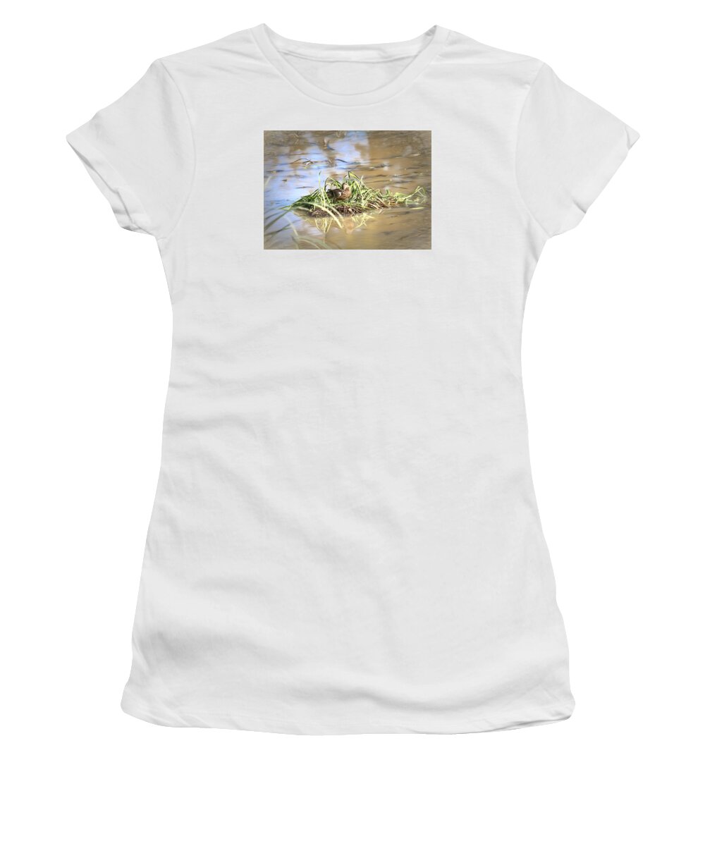 Artistic Painterly Women's T-Shirt featuring the photograph Artistic Lifeguard by Leif Sohlman