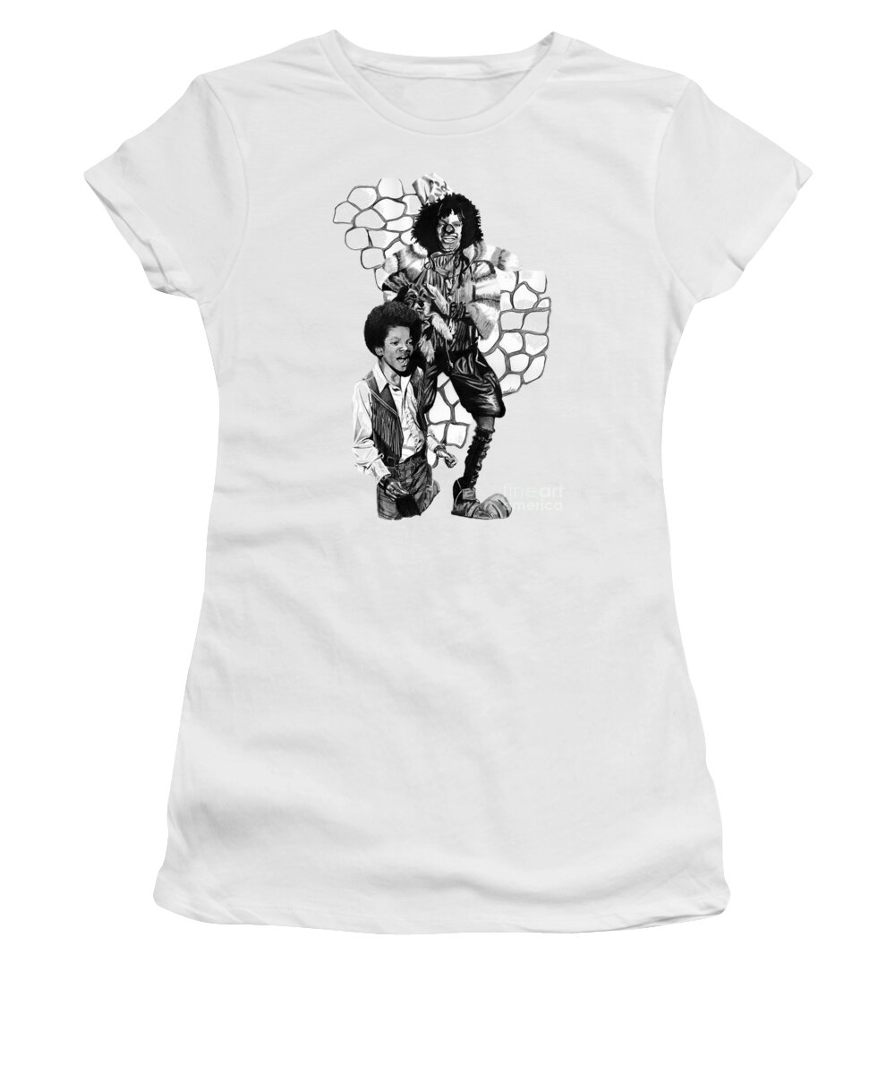 Michael Women's T-Shirt featuring the drawing Michael by Terri Meredith