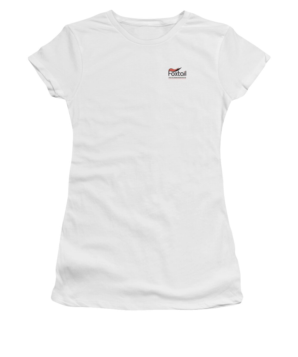  Women's T-Shirt featuring the digital art Foxtail Logo by Arthur Fix