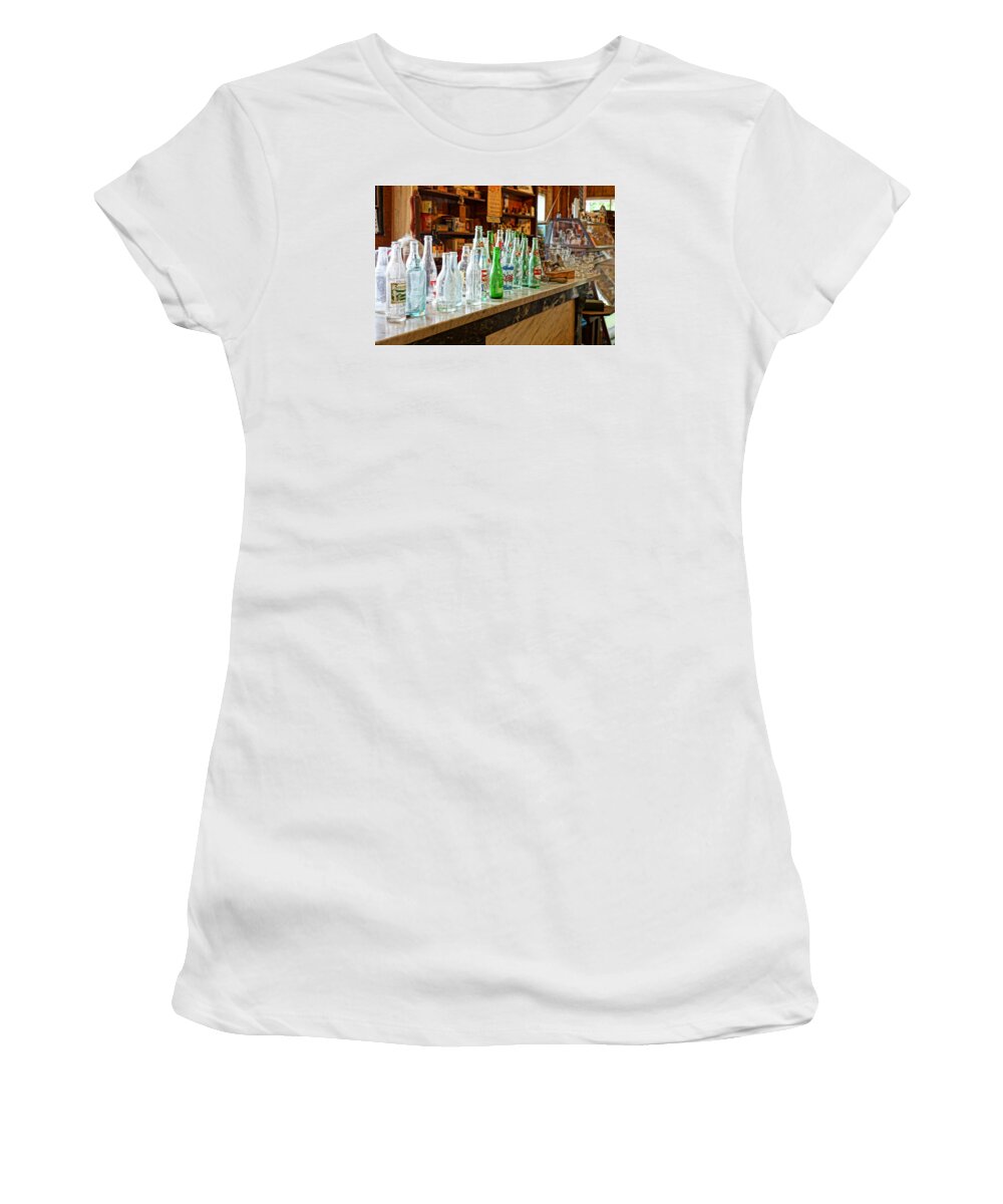 Bottles Women's T-Shirt featuring the photograph At the Store by Steven Clipperton