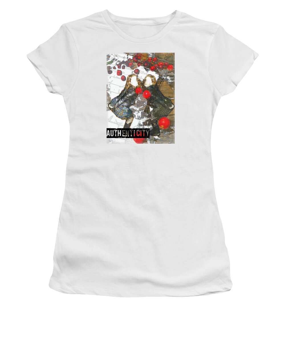 Girls Women's T-Shirt featuring the digital art Authenticity by Melissa D Johnston