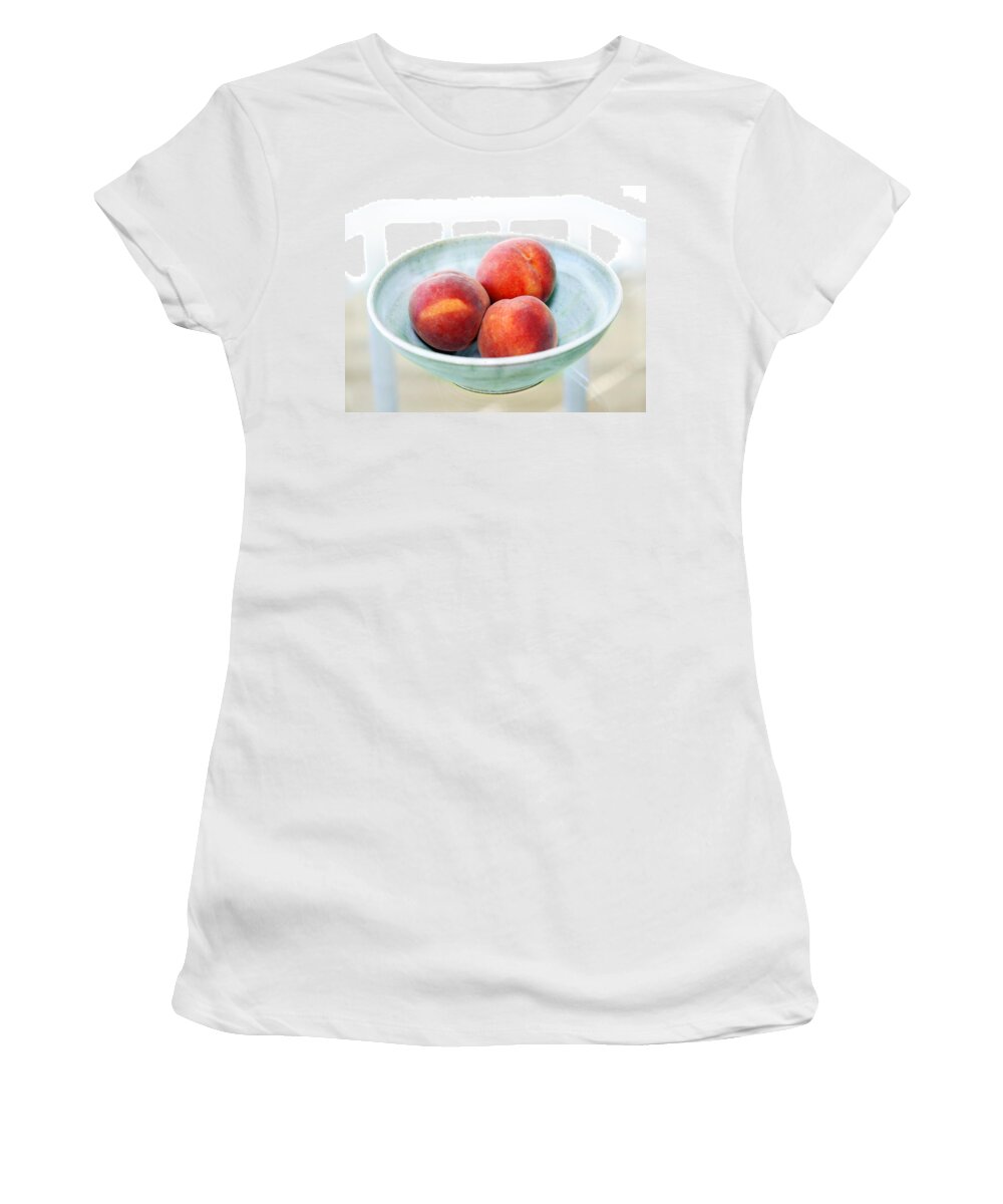 Peaches Women's T-Shirt featuring the photograph Autumn Peaches by Marilyn Hunt