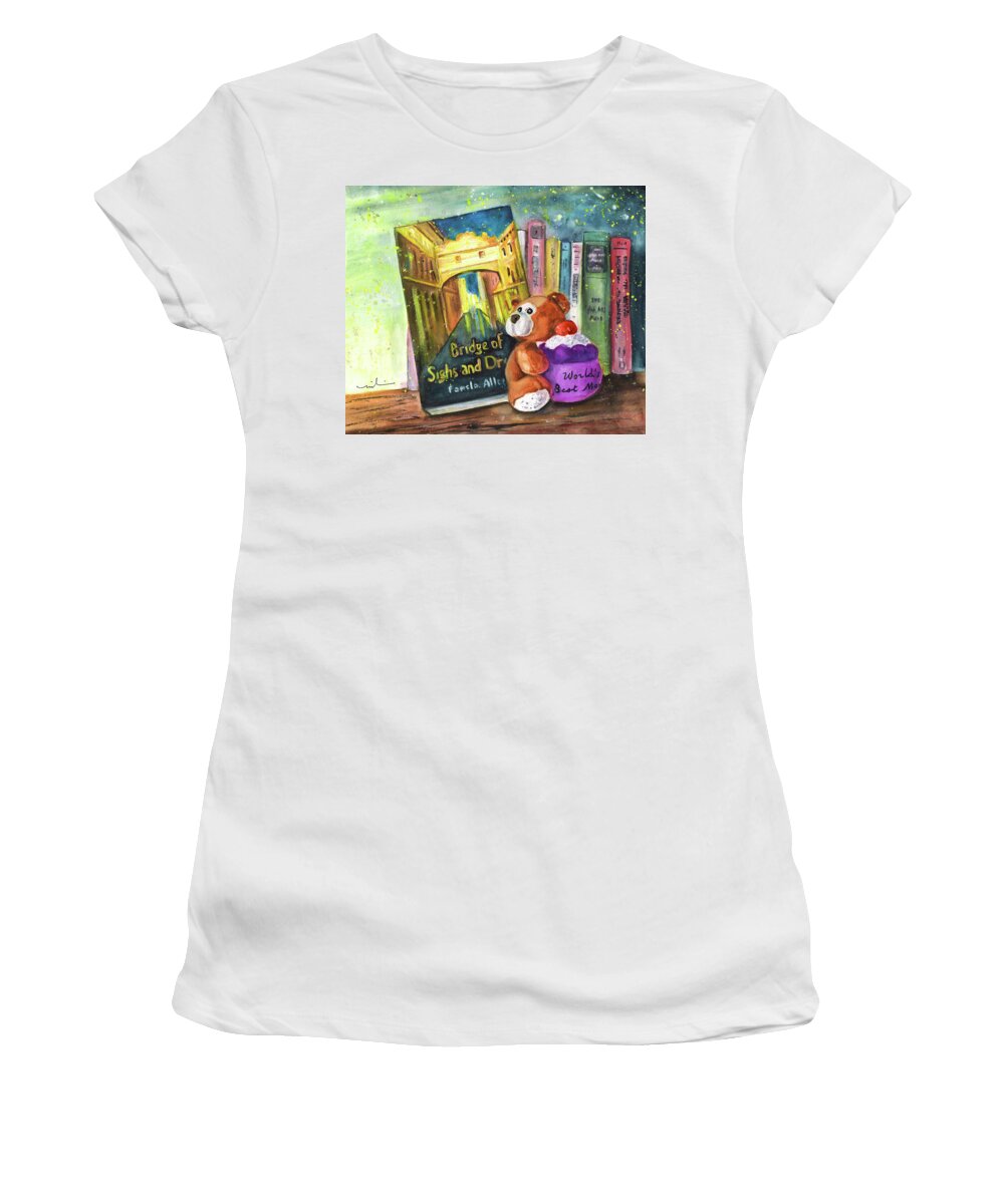 Truffle Mcfurry Women's T-Shirt featuring the painting Baby Bear by Miki De Goodaboom