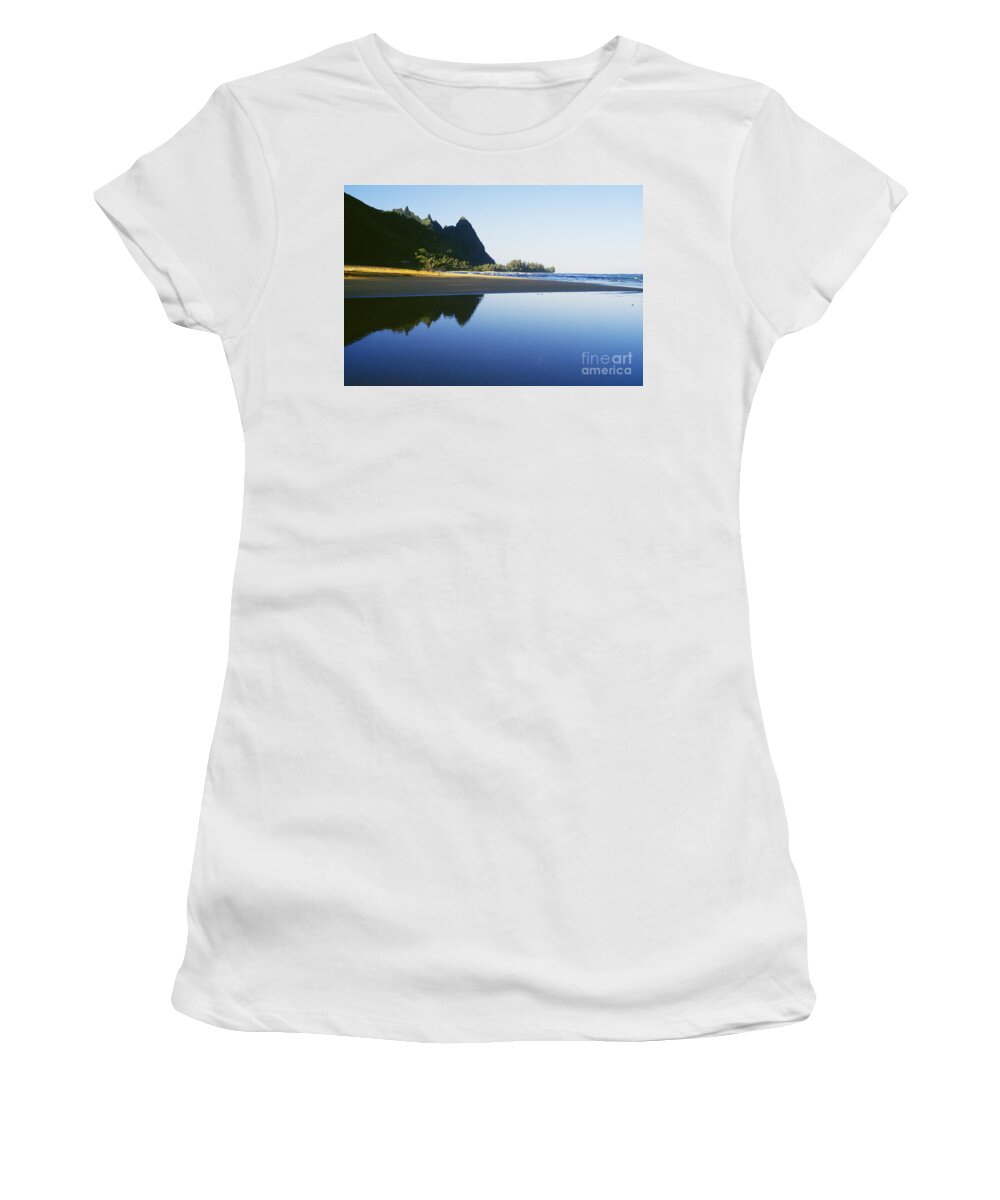 Afternoon Women's T-Shirt featuring the photograph Bali Hai Reflection by Ali ONeal - Printscapes