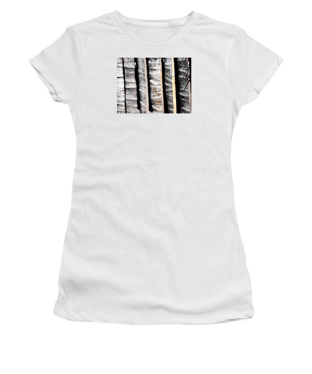 Fence Women's T-Shirt featuring the photograph Bamboo Fence by Ron Kandt