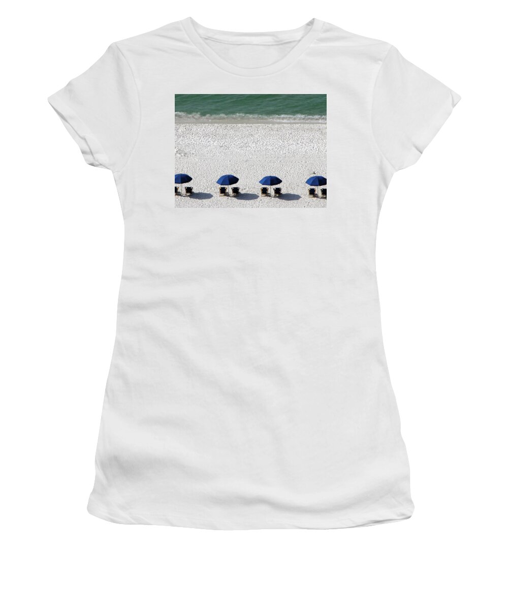 Beach Women's T-Shirt featuring the photograph Beach Therapy 2 by Marie Hicks