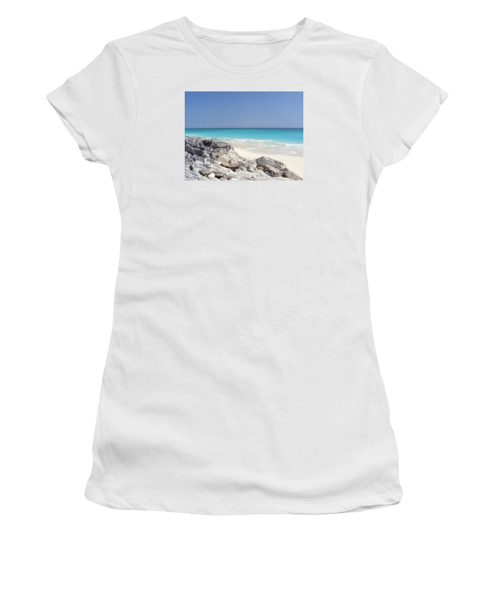 Beach Women's T-Shirt featuring the photograph Beautiful beach by Stephany Theriault
