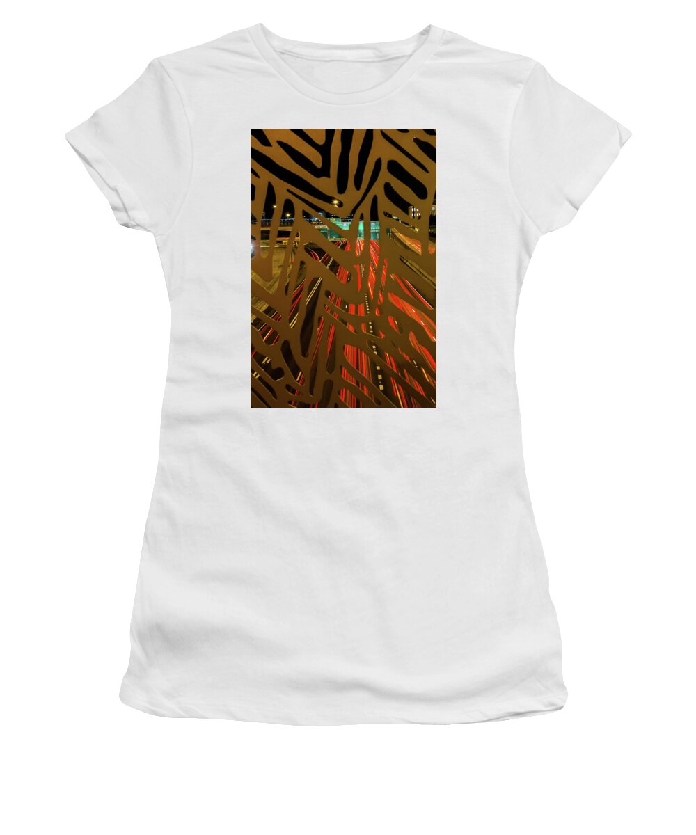 Atlanta Women's T-Shirt featuring the photograph Between The Lines by Kenny Thomas