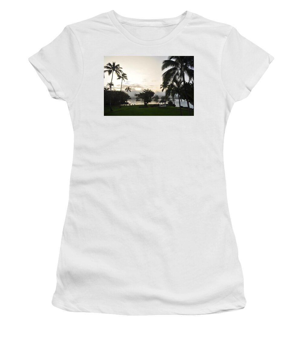 Sunset Women's T-Shirt featuring the photograph Big Island Sunset by Jason Chu