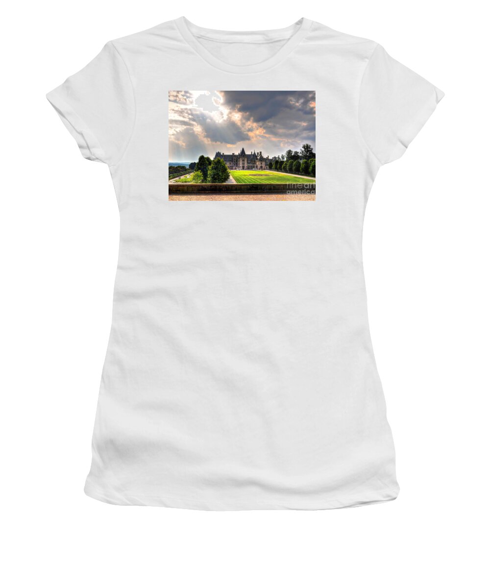 The Biltmore House Women's T-Shirt featuring the photograph Biltmore by Savannah Gibbs