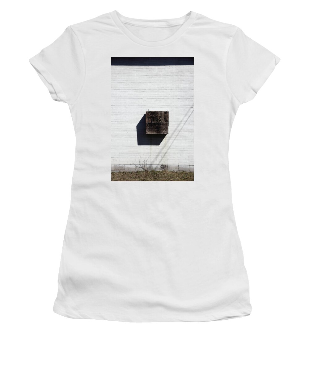 Minimal Women's T-Shirt featuring the photograph Black Block by Kreddible Trout