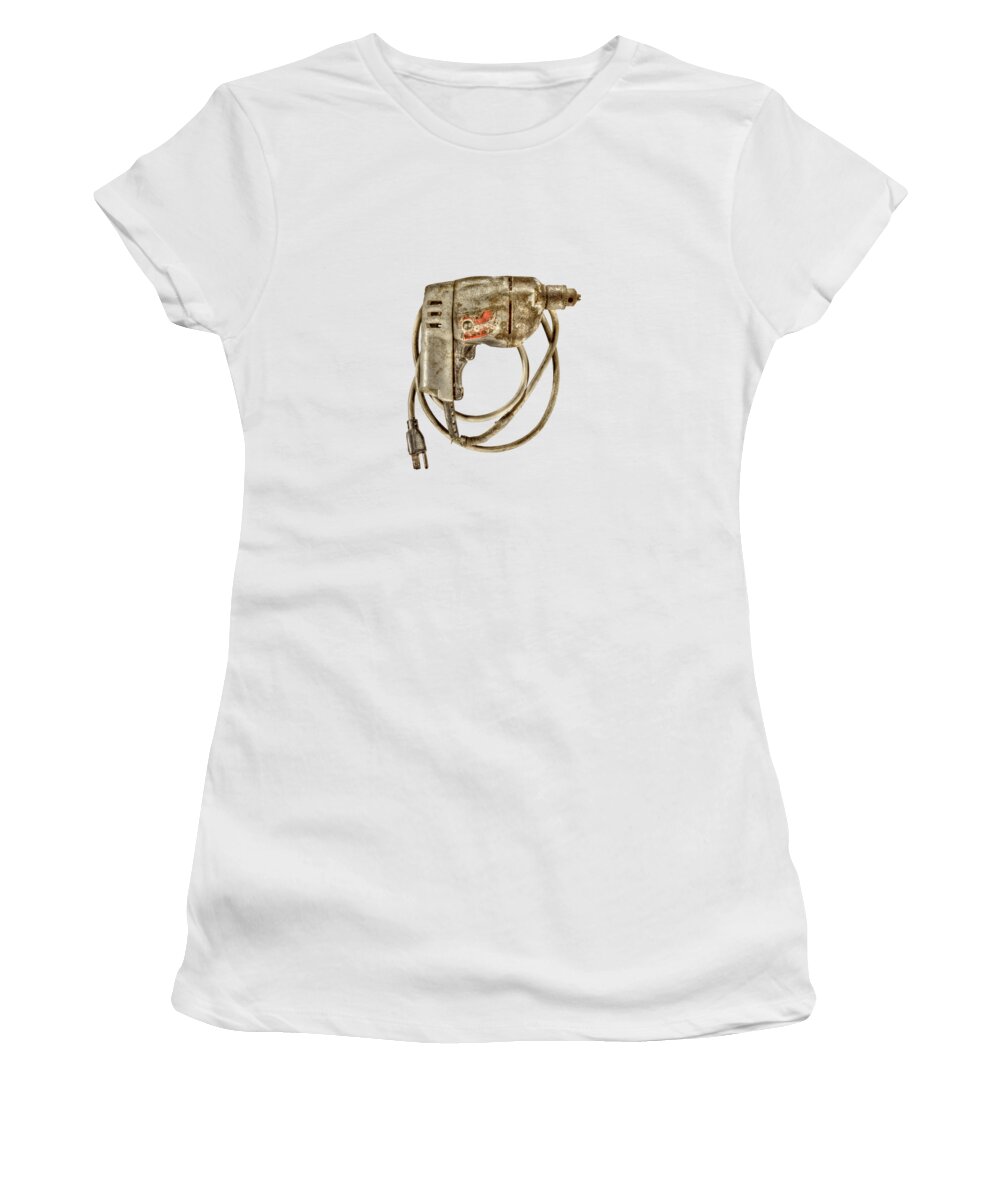 Antique Women's T-Shirt featuring the photograph Black n Decker Drill Motor by YoPedro
