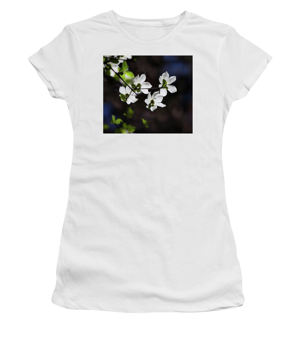 Yosemite Women's T-Shirt featuring the photograph Blooming Dogwoods in Yosemite 4 by Larry Marshall