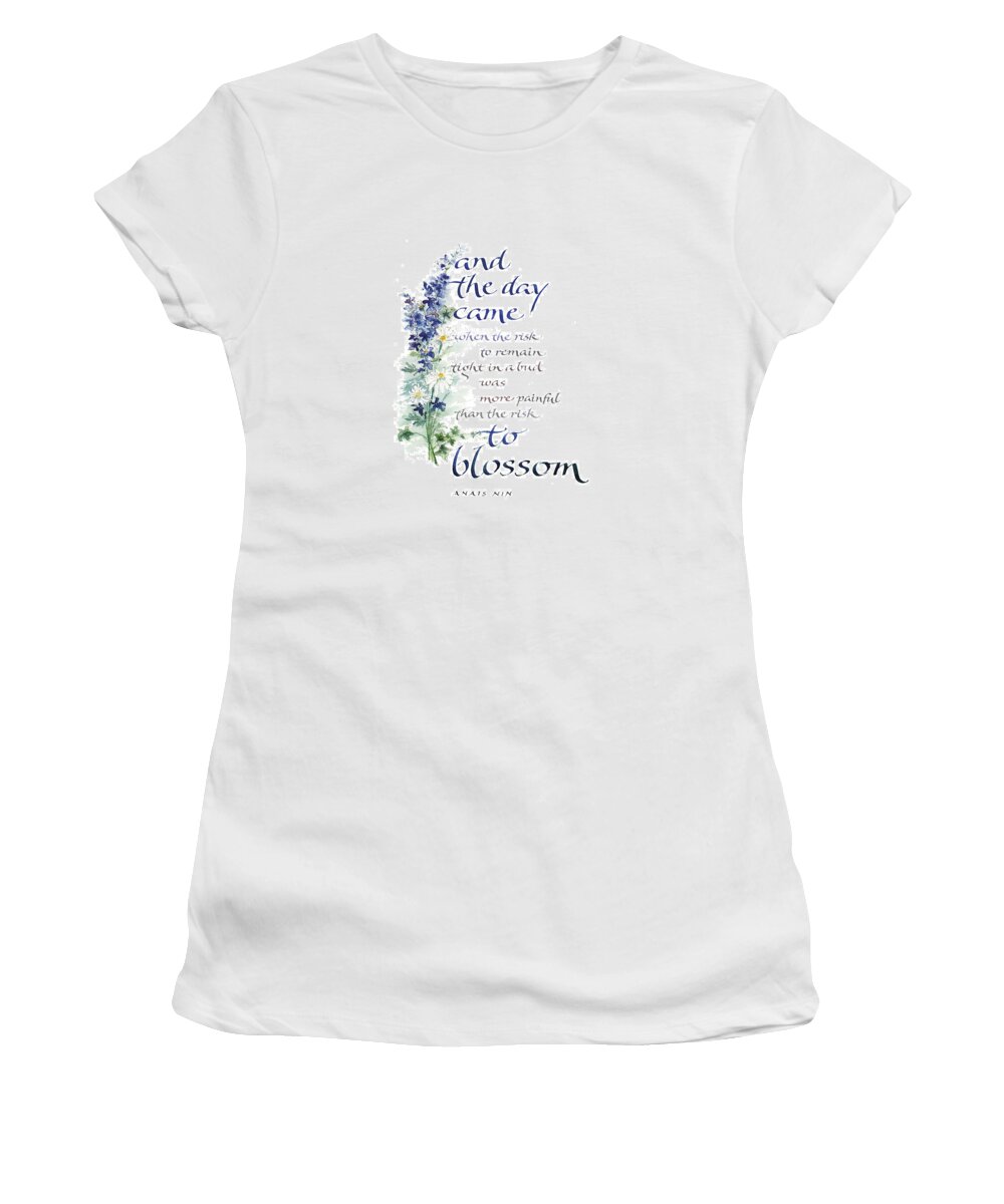 Achievement Women's T-Shirt featuring the painting Blossom I by Judy Dodds